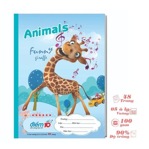 [Combo 5 cuốn] Tập học sinh 48 trang Điểm 10 TP-NB100  (hình ngẫu nhiên)