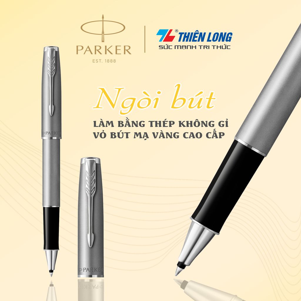 Bút lông bi cao cấp Parker Sonnet X-ST Steel CT TB-1950873