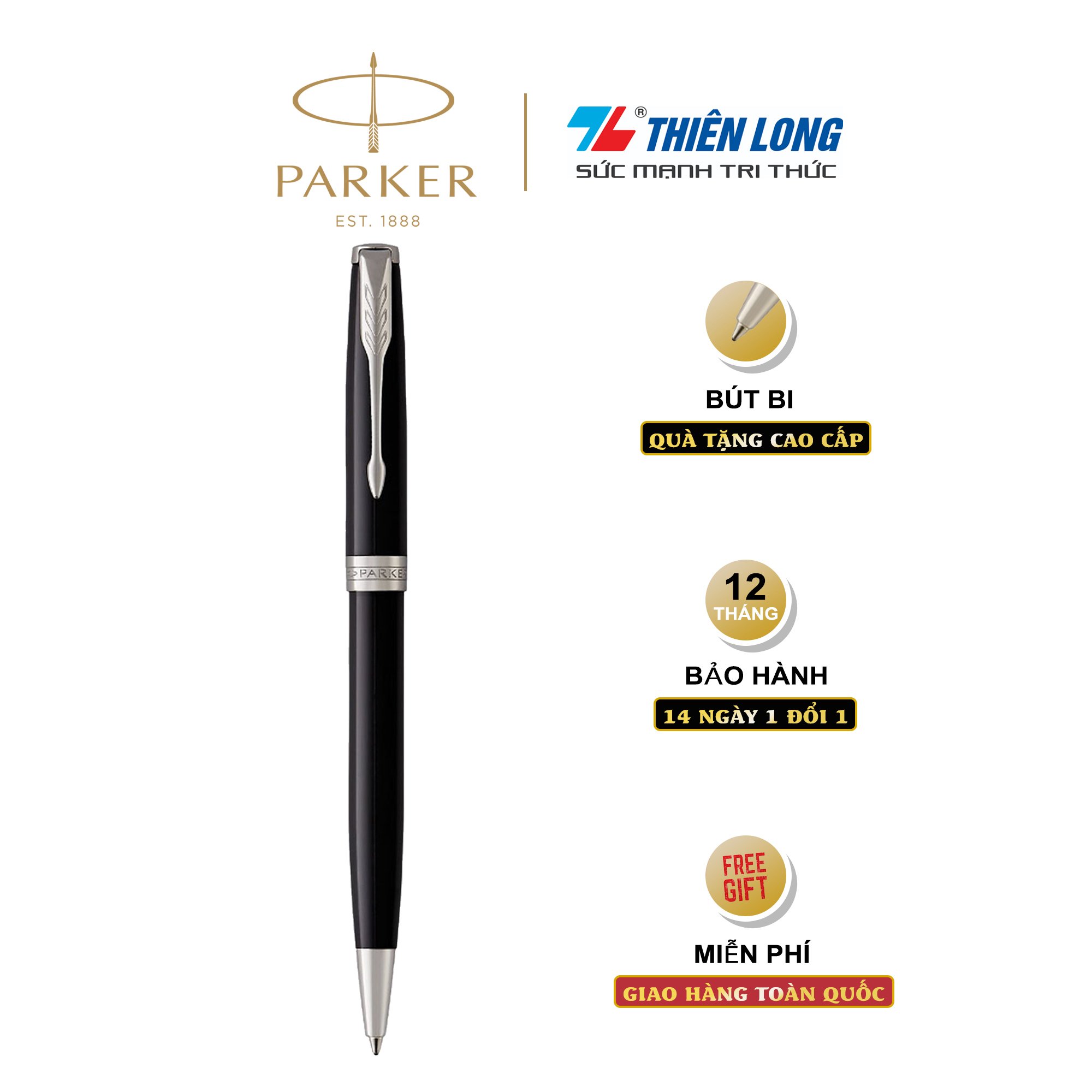 Bút bi cao cấp Parker Sonnet Đ-Black CT TB-1950792