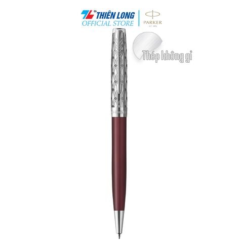 Bút bi cao cấp Parker SON X-Metal Red CT GB-2119783 - Thép không gỉ