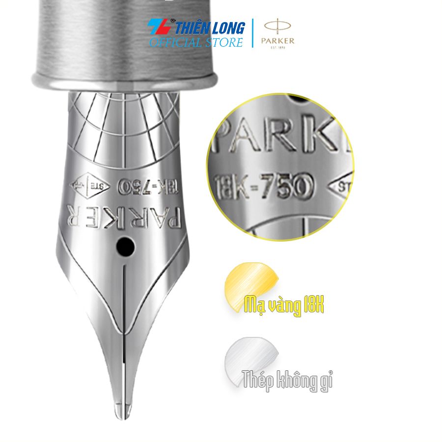 Bút máy cao cấp Parker SON Metal Red CT 18k GB-2119650 - Mạ vàng 18K