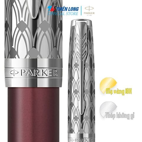Bút máy cao cấp Parker SON Metal Red CT 18k GB-2119650 - Mạ vàng 18K