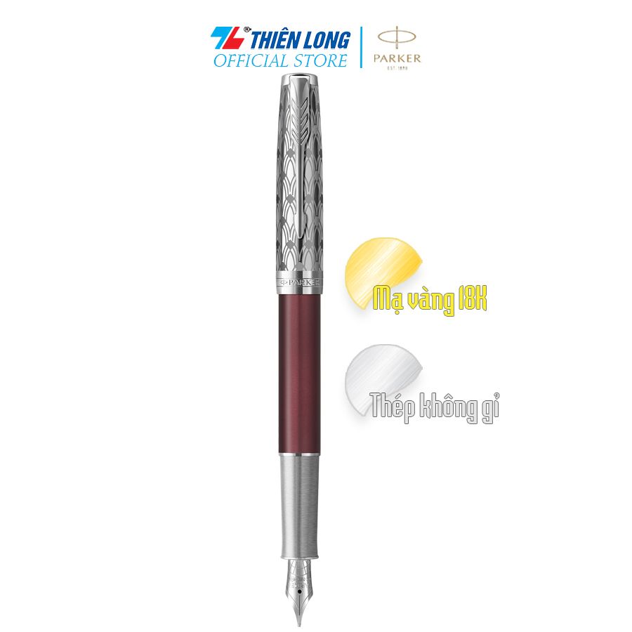 Bút máy cao cấp Parker SON Metal Red CT 18k GB-2119650 - Mạ vàng 18K