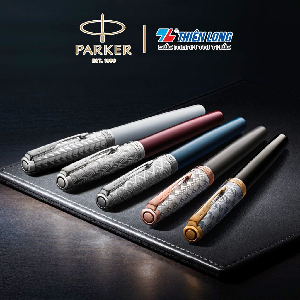 Bút máy cao cấp Parker SON Metal Blue CT 18k GB-2119743 - Mạ vàng 18K