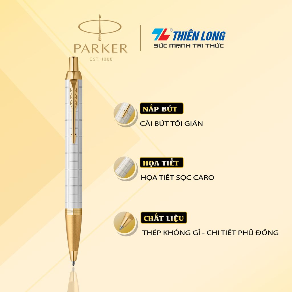 Bút bi cao cấp Parker IM PRM X-Pearl GT GB-2143643