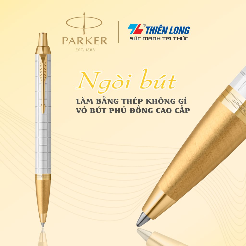 Bút bi cao cấp Parker IM PRM X-Pearl GT GB-2143643