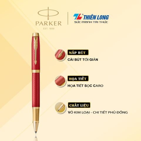 Bút lông bi cao cấp Parker IM PRM X-Red GT TB-2143465 - Thép không gỉ