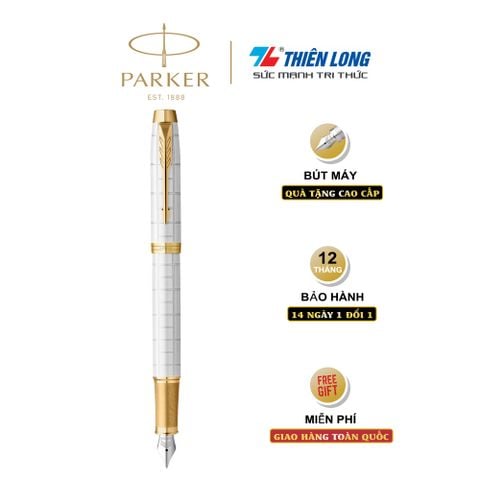 Bút máy cao cấp Parker IM PRM Pearl GT TB-2143467 - Thép không gỉ