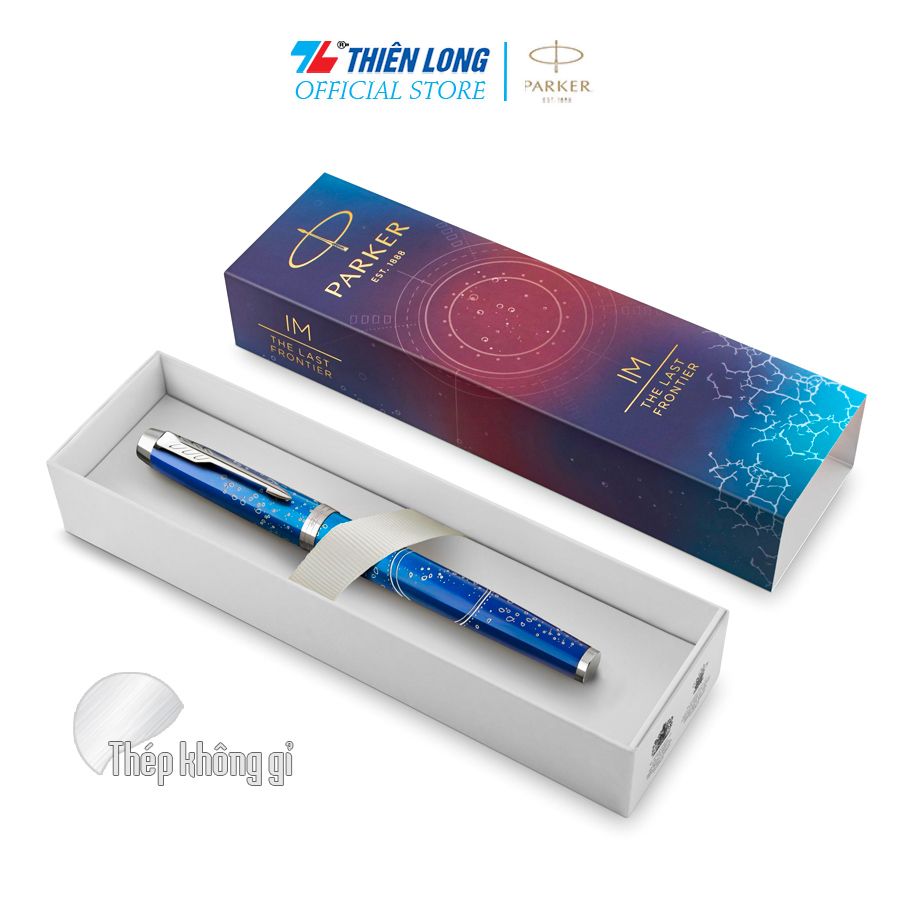 Bút lông bi Parker IM Special Edition Submerge Blue - Thép không gỉ - Ngòi 0.7mm - 2152993Z