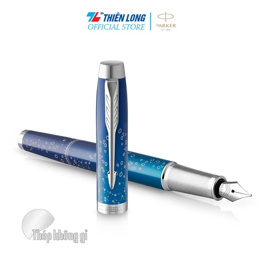 Bút máy Parker IM Special Edition Submerge Blue - Thép không gỉ - Ngòi 0.7mm - 2152992Z