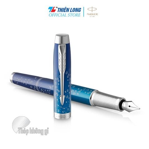 Bút máy Parker IM Special Edition Submerge Blue - Thép không gỉ - Ngòi 0.7mm - 2152992Z