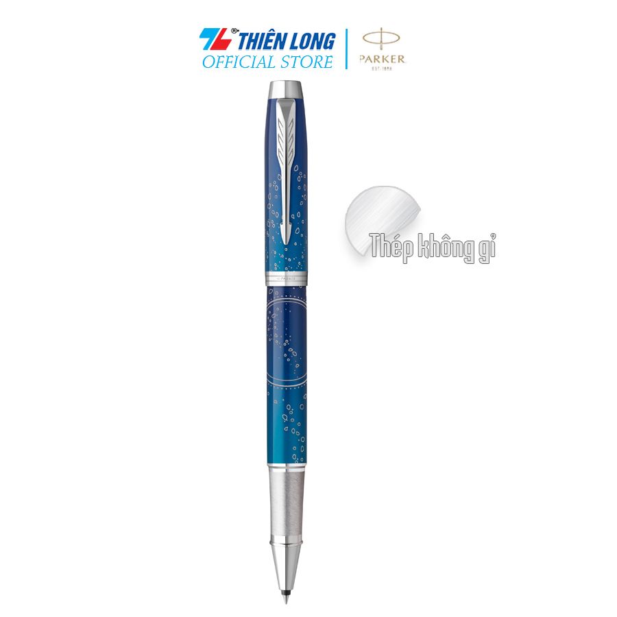 Bút lông bi Parker IM Special Edition Submerge Blue - Thép không gỉ - Ngòi 0.7mm - 2152993Z