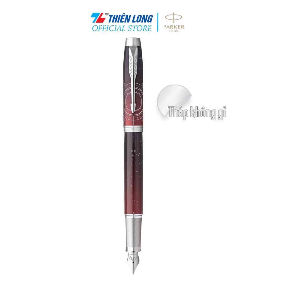 Bút máy Parker IM Special Edition Portal Red - Thép không gỉ - Ngòi 0.7mm - 2152999Z