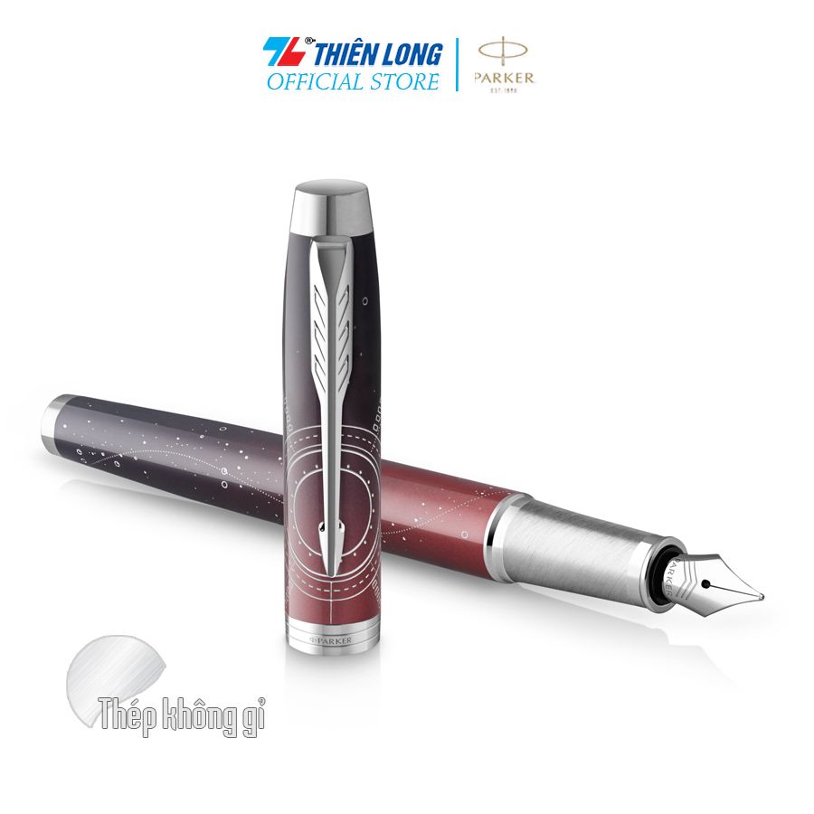 Bút máy Parker IM Special Edition Portal Red - Thép không gỉ - Ngòi 0.7mm - 2152999Z