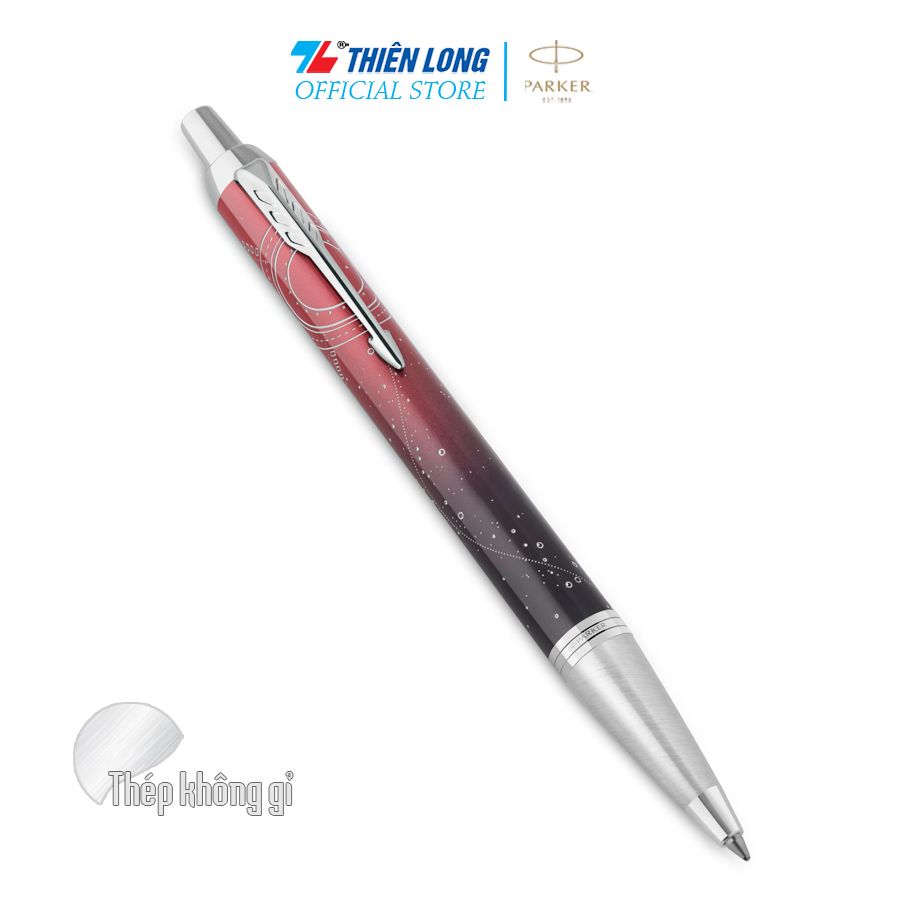 Bút bi Parker IM Special Edition Portal Red - Thép không gỉ - Ngòi 0.7mm - 2152998