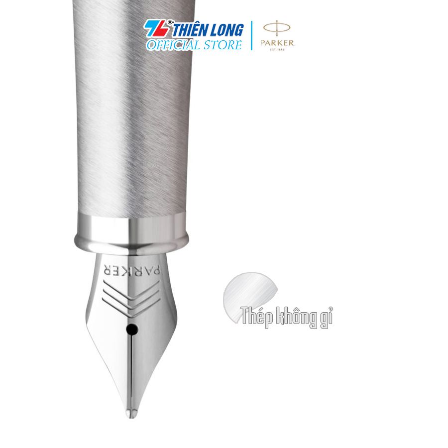 Bút máy Parker IM Special Edition Polar Grey - Thép không gỉ - Ngòi 0.7mm - 2153006Z