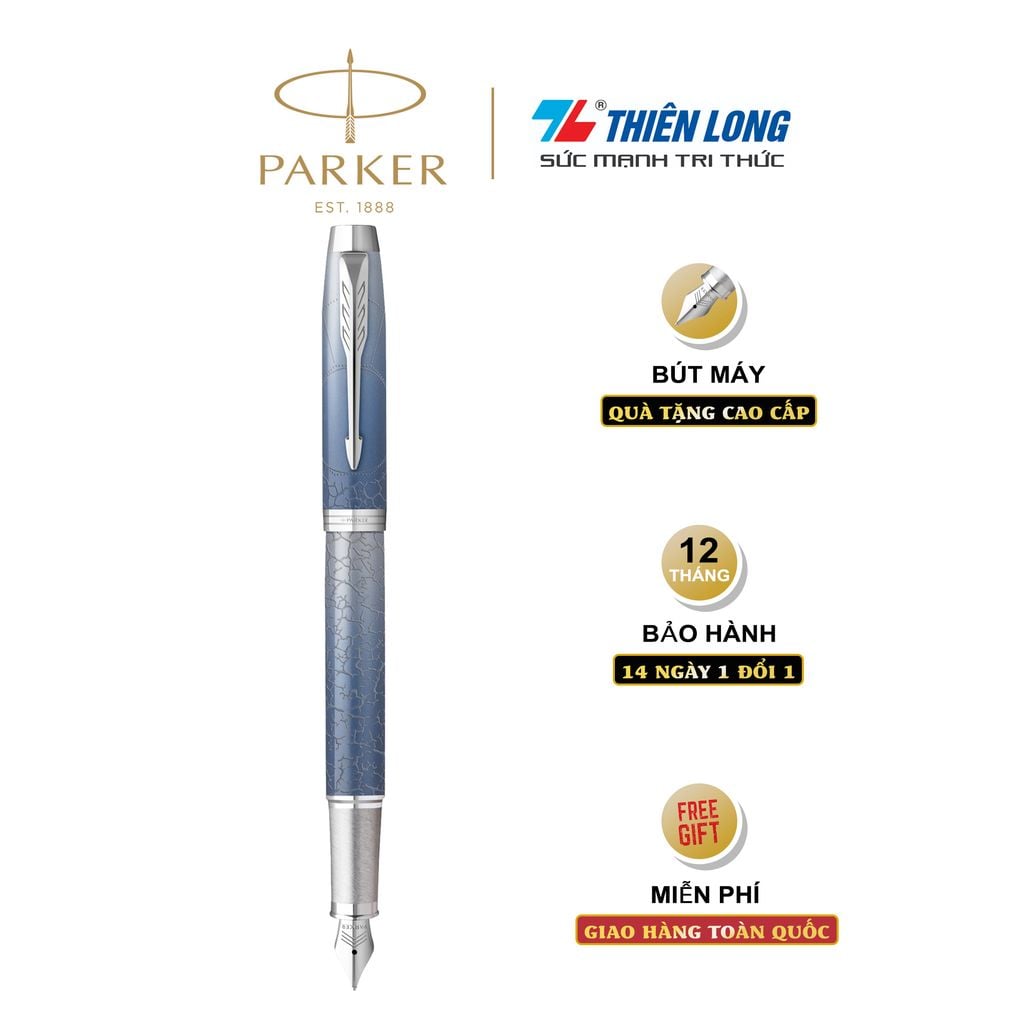 Bút máy Parker IM Special Edition Polar Grey - Thép không gỉ - Ngòi 0.7mm - 2153006Z