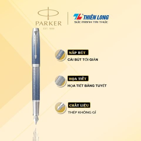 Bút máy Parker IM Special Edition Polar Grey - Thép không gỉ - Ngòi 0.7mm - 2153006Z