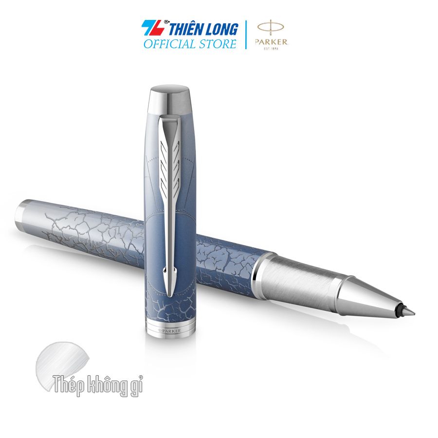 Bút lông bi Parker IM Special Edition Polar Grey - Thép không gỉ - Ngòi 0.7mm - 2153007Z