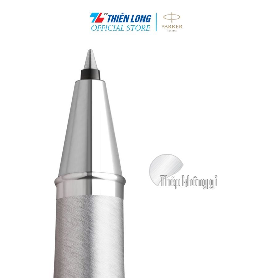 Bút lông bi Parker IM Special Edition Polar Grey - Thép không gỉ - Ngòi 0.7mm - 2153007Z