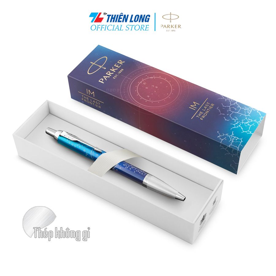 Bút bi Parker IM Special Edition Submerge Blue - Thép không gỉ - Ngòi 0.7mm - 2152991