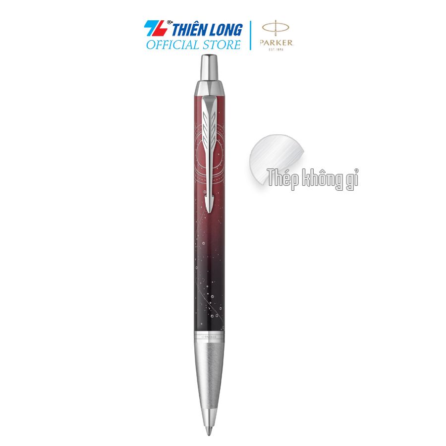 Bút bi Parker IM Special Edition Portal Red - Thép không gỉ - Ngòi 0.7mm - 2152998