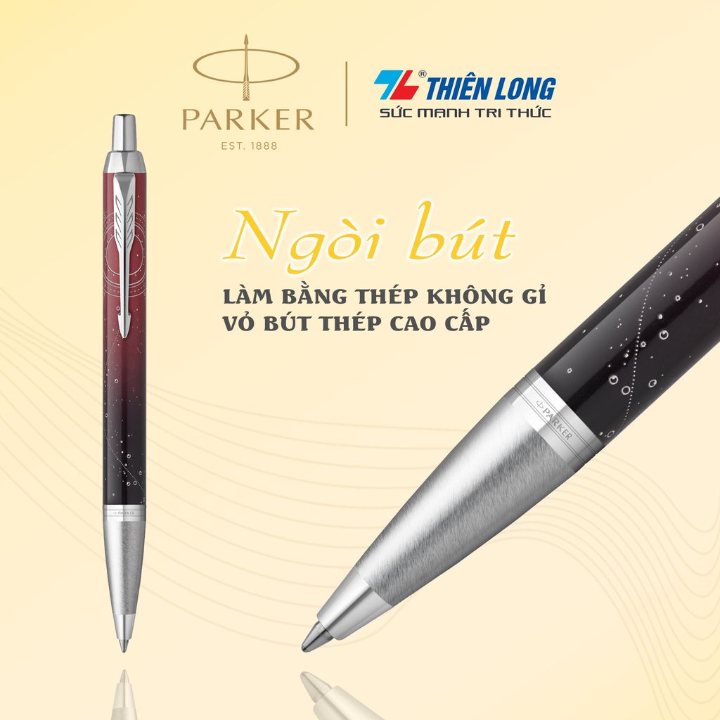 Bút bi Parker IM Special Edition Portal Red - Thép không gỉ - Ngòi 0.7mm - 2152998