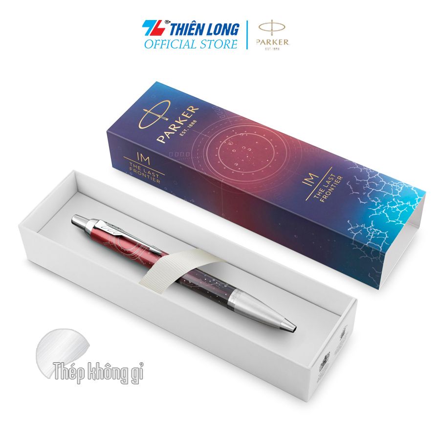 Bút bi Parker IM Special Edition Portal Red - Thép không gỉ - Ngòi 0.7mm - 2152998