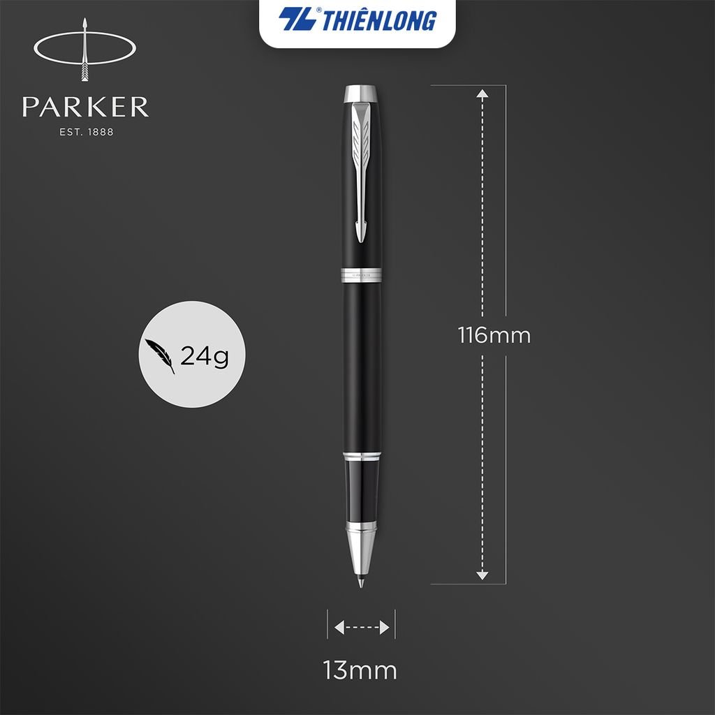 Bút lông bi cao cấp Parker IM MBLK CT RB F.BLK GB - 2143634