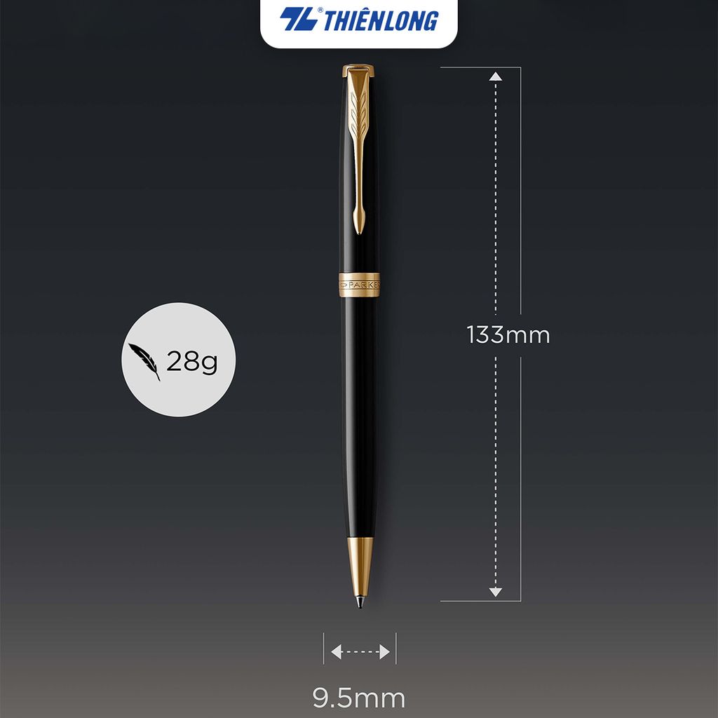 Bút cao cấp Parker Sonnet Black GT Ballpoint Pen M.BLK GB - 1931497