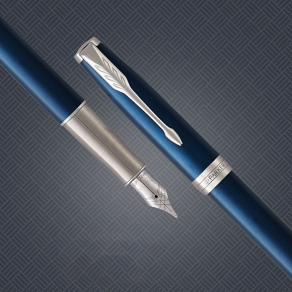 Bút máy cao cấp Parker PK Sonnet Blue CT -18K F TB-1950885