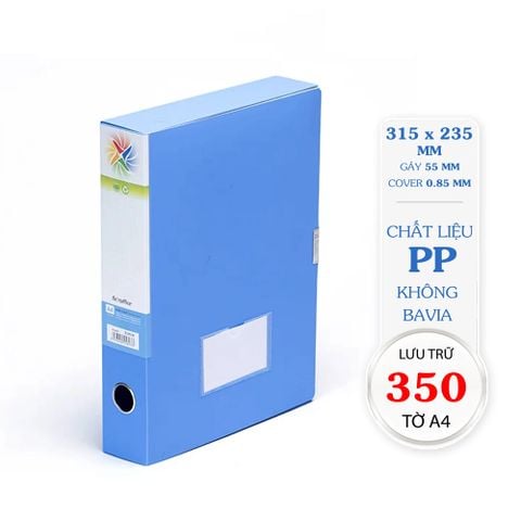 Bìa hộp Flexoffice PP 55A4 FO-BF01