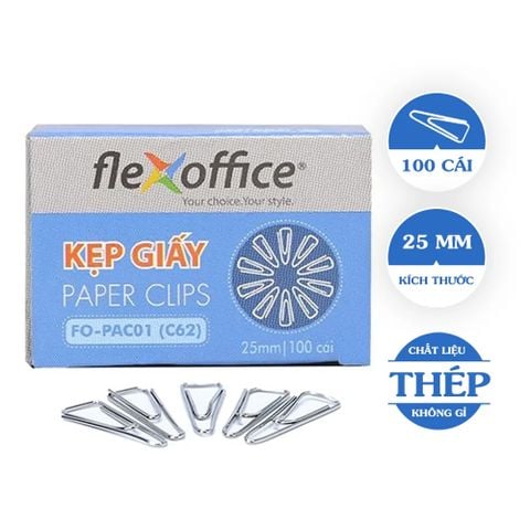 Kẹp giấy Flexoffice FO-PAC01