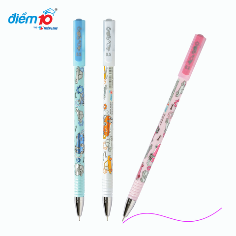Combo 20 Bút gel Smooth Flowing Gel Ink Thiên Long Điểm 10 TP-GEL038