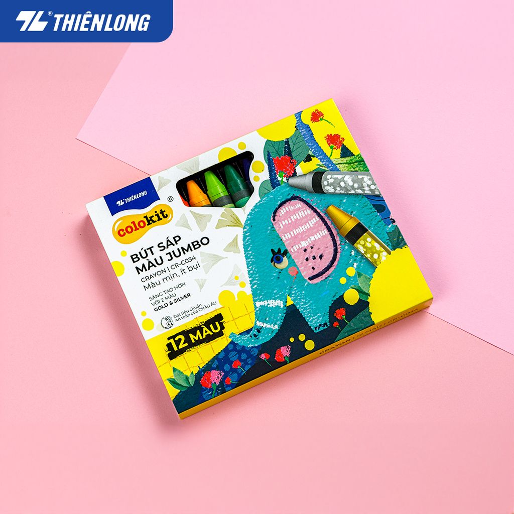 Bút sáp màu Jumbo Colokit CR-C034
