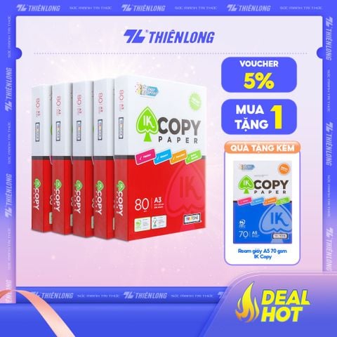 Giấy A3 80 gsm IK Copy (500 tờ)