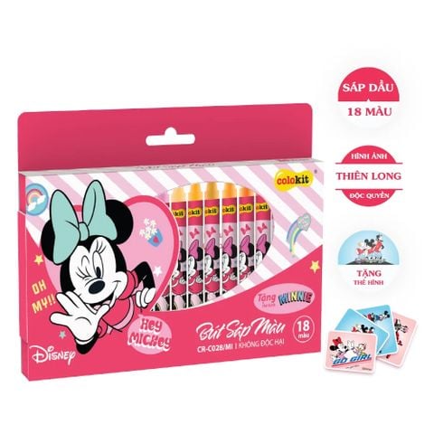 Bút sáp 18 màu Colokit Disney Mickey CR-C028/MI