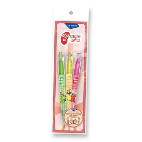 Túi bút bi, bút gel Thiên Long TL-095, TL-105, FL-04/Luck - Phiên bản hanh thông thi cử, đóng gói - Túi 2/3 bút