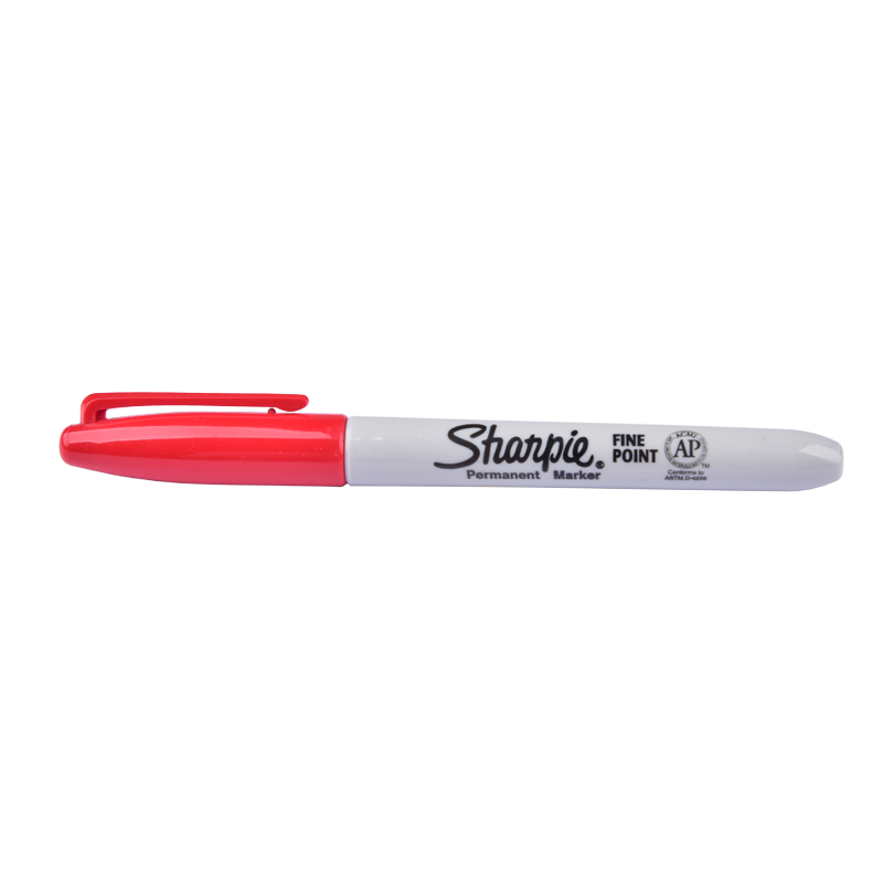Sharpie 30052 Permanent Marker, Sharpie, Fine Point, Red