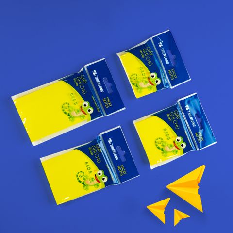 Giấy ghi chú - Giấy notes Neon Thiên Long - Nhiều kích thước