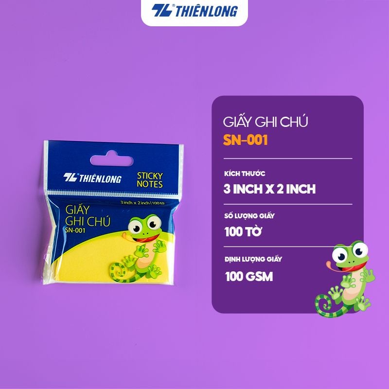 Giấy ghi chú - Giấy notes Pastel Thiên Long - Nhiều kích thước