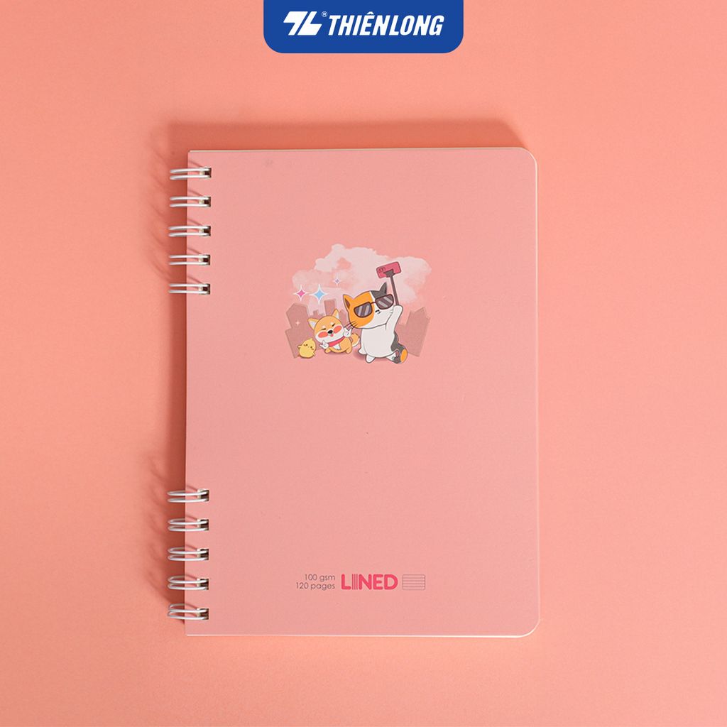 Sổ lò xo đường kẻ ngang 7mm A5 Thiên Long MB-025