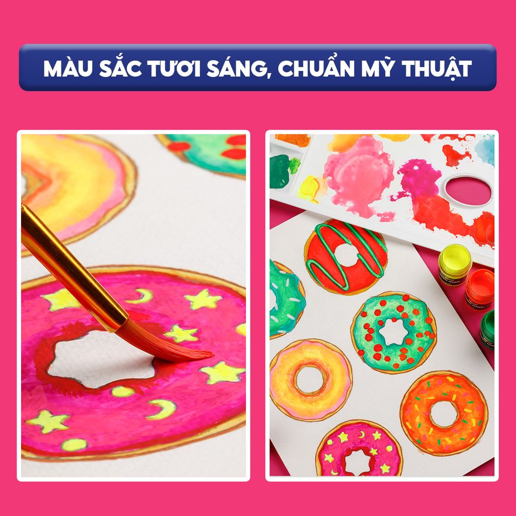Bộ 6 màu nước Neon Colokit WACO-C011