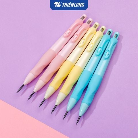 Bút chì bấm Thiên Long PC-032 - Tích hợp chuốt chì trên thân bút - Màu thân ngẫu nhiên