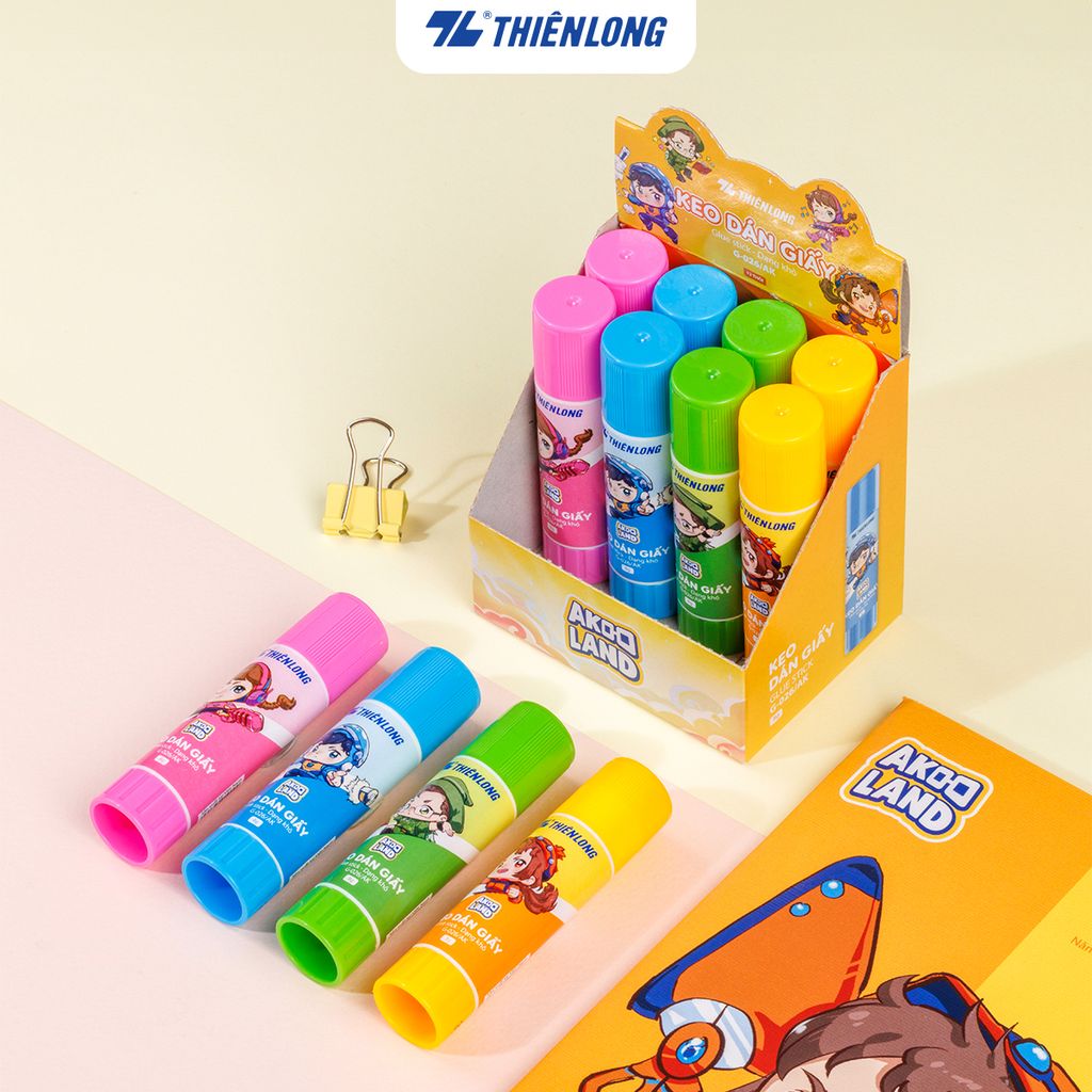 Keo khô - Glue Stick Thiên Long G-026/AK - Nhân vật Akooland thế giới học cụ thần kỳ