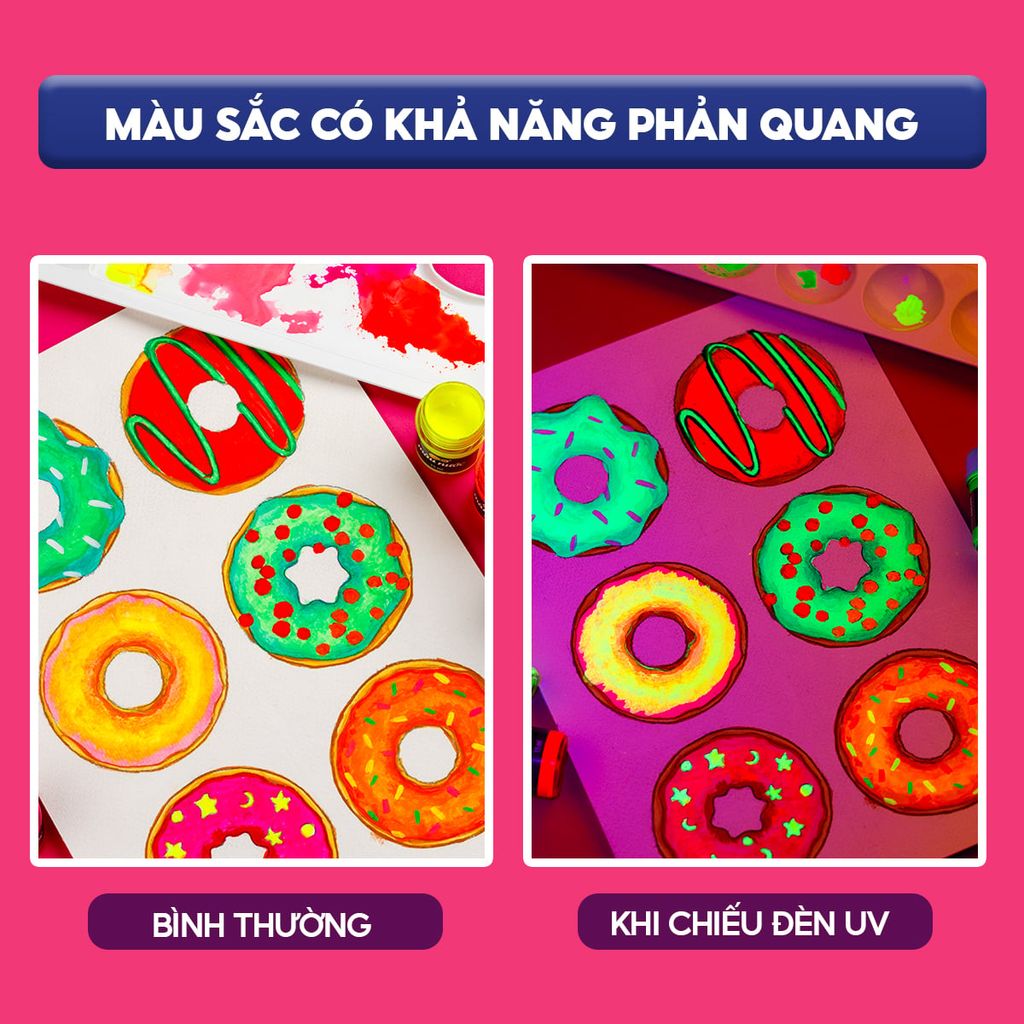 Bộ 6 màu nước Neon Colokit WACO-C011
