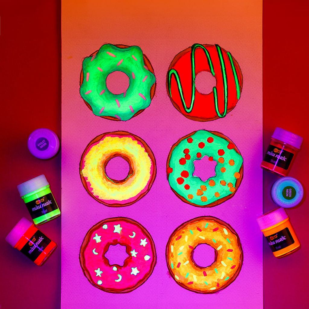 Bộ 6 màu nước Neon Colokit WACO-C011