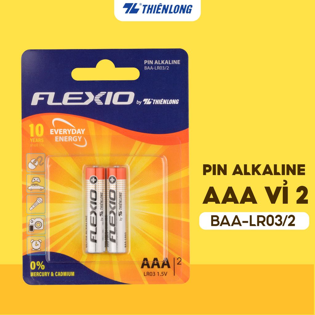 Pin Alkaline AAA Thiên Long Flexio