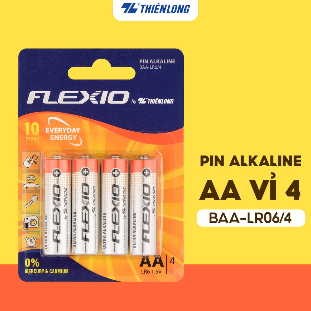 Pin Alkaline AA Thiên Long Flexio