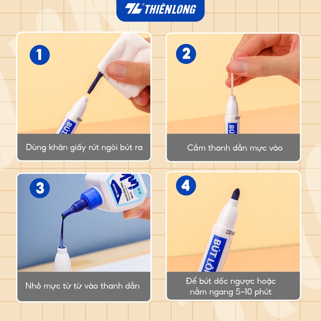 Mực bút lông bảng Thiên Long WBI-01